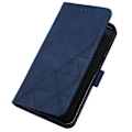 Pikkukuva 4 / 5: YB Imprinting Series-1 Xiaomi Redmi Note 13 Pro+ 5G -puhelinkotelo lompakolla, nahkainen, viivakuvio Multicolor Style C
