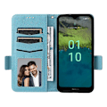 Miniatyrbillede 2 af 5: Anti-ridse telefoncover til Nokia C110 Litchi Tekstur PU Læder Wallet Stand Cover Multicolor Style F