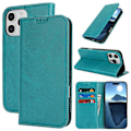 Miniatyrbild 5 av 5: För iPhone 16 Pro Max Fodral PU Läder Kalvtextur Magnetisk Stängning Smart Telefonskydd Multicolor Style G