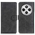 Miniatyrbillede 1 af 5: Til Xiaomi Poco C75 4G/Redmi 14R 5G/14C 4G Stand Wallet Case Ko Læder Tekstur Læder Telefon Cover Multicolor Black
