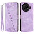 Pikkukuva 1 / 5: TECNO Camon 30 Pro 5G -puhelimen kolmiokuvioitu nahkainen suojakotelo jalustalla Multicolor Style D