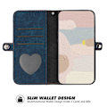 Miniatyrbillede 2 af 5: YX0020 Læder Wallet Folio Flip Telefon Cover til Samsung Galaxy A15 5G Multicolor Sapphire