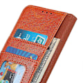 Miniatyrbillede 5 af 5: Til Samsung Galaxy A05 4G Etui Nappa Tekstur Spaltet Læder Foldbart Stativ Telefon Cover Multicolor Style A
