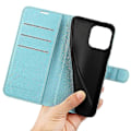 Miniatyrbillede 4 af 5: Stødsikkert tegnebog telefoncover i PU læder med stativ til iPhone 15 Pro Multicolor Style E