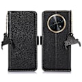 Miniatyrbild 1 av 5: För Huawei Nova Y91 4g/enjoy 60x Phone case Rfid Blocking Läder Litchi Texture Stand Cover Black