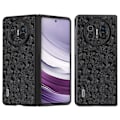 Miniatyrbild 1 av 5: Skal till Huawei Mate X5 Äkta Koläder+TPU+PC Strutsstruktur Vikbart Telefonskydd Multicolor Style C