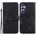 Miniatyrbild 1 av 5: För Samsung Galaxy S23 FE Präglat Liljeblomma Smartphone Skal PU Läder Ställ Plånboksfodral Multicolor Style A