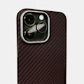 Pikkukuva 3 / 5: KZDOO iPhone 16 Pro -kotelo aramidikuidusta, tukee langatonta latausta - Vihreä Multicolor Red