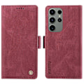 Miniatyrbillede 1 af 5: YIKATU YK-005 Telefonpung Etui til Samsung Galaxy S23 Ultra med Hudvenligt Læder og Støttefunktion Multicolor Style F