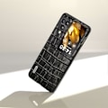 Miniatyrbild 4 av 5: För Oppo Find N3 Flip 5G Krokodiltextur Fodral Äkta Koläder+PC Anti-Rep Telefonskal Multicolor Style C