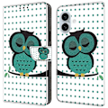 Pikkukuva 1 / 5: iPhone 16 Plus -lompakkokotelo magneettilukolla ja 3D-kuviollisella nahkapuhelinkuoressa Multicolor Style H