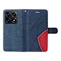 Miniatyrbillede 4 af 5: KT Læder Serie-1 Til Xiaomi 14T Læder Etui Farvesplejsning Telefon Cover Wallet Stand Multicolor Style B