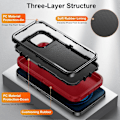 Miniatyrbilde 4 av 5: For iPhone 12/12 Pro Anti-Scratch Deksel TPU+PC Fallbeskyttelse Telefondeksel Multicolor Style B