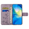 Pikkukuva 3 / 5: Samsung Galaxy A26 5G -kotelo, lompakkoteline, painettu perhoskukka PU-nahkainen puhelinkotelo Multicolor Style D