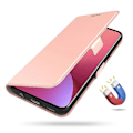 Pikkukuva 4 / 5: Xiaomi Poco M7 Pro 5G -kotelo, iskunkestävä TPU-sisäkuori, nahkainen puhelinkotelo korttipaikalla Multicolor Rose Gold