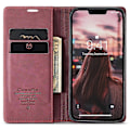 Miniatyrbillede 2 af 5: CASEME 013 Serie Til iPhone 15 Plus PU Læder Telefon Cover Foldbart Stativ Wallet Cover Multicolor Style E