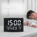 Miniatyrbillede 5 af 5: Digitalt Vækkeur med Stort LED Tidsdisplay Temperaturdetektering Snooze-ure til Soveværelse Seng