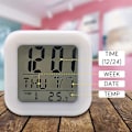 Miniatyrbillede 2 af 5: Unicorn Digital Vækkeure til Piger, Glødende Nat LED LCD Cube med Lys Børn Vågner Op Sengelampe Fødselsdagsgaver til (c