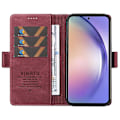 Miniatyrbild 2 av 5: YIKATU YK-005 Mobilskal för Samsung Galaxy A54 5G PU Läder Skin-touch Plånboksställ Skydd Multicolor Style F