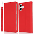 Miniatyrbillede 1 af 5: Læder Wallet Case til iPhone 16 Plus med Litchi Tekstur Multicolor Style E