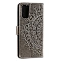 Miniatyrbillede 5 af 5: Præget Mandala Blomst Pung Læder Etui med Rem til Samsung Galaxy A52 4G/5G/A52s 5G Multicolor Style A