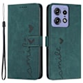 Miniatyrbillede 1 af 5: Til Motorola Edge 50 Pro 5G Etui Ridsefast PU Læder Stand Telefon Cover Multicolor Style E