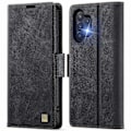 Pikkukuva 1 / 5: Samsung Galaxy A32 5G -kotelo AUTSPACE A11 RFID-suojattu retro nahkainen matkapuhelinlompakkokotelo Multicolor Black