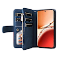 Miniatyrbillede 2 af 5: KT Multi-Function Series-5 Etui til Oppo Reno12 F 5G Lynlås Pung Læder Telefon Cover Stativ Multicolor Style E