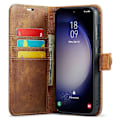 Pikkukuva 2 / 5: Samsung Galaxy S23 FE irrotettava puhelinkotelo halkaistusta nahasta lompakkoteline puhelinkuori Multicolor Style B