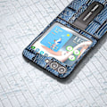 Pikkukuva 4 / 4: Samsung Galaxy Z Flip5 5G Mahjong -kuvioinen jalustakotelo aitoa lehmännahkaa + PC-puhelinkotelo Multicolor Style B
