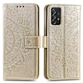 Miniatyrbillede 1 af 5: Præget Mandala Blomst Pung Læder Etui med Rem til Samsung Galaxy A52 4G/5G/A52s 5G Multicolor Style F
