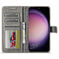 Miniatyrbillede 2 af 5: LC.IMEEKE Etui til Samsung Galaxy A16 5G/A16 4G Kalveskindsstruktur PU Læder Stand Wallet Telefon Cover Multicolor Style D