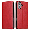Miniatyrbillede 1 af 5: FIERRE SHANN Etui til iPhone 16 Plus PU Læder Flip Stand Wallet Telefon Cover Multicolor Style C