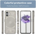 Miniatyrbillede 2 af 5: Candy Series Telefoncover til Nothing Phone (2) Blødt TPU Anti-ridse Gennemsigtigt Cover Transparent Grey