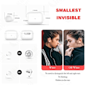 Pikkukuva 2 / 4: Näkymättömät nappikuulokkeet Mini Piilotettu Bluetooth-kuuloke Piilotetut Mini Langattomat Kuulokkeet Näkymättömät
