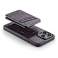 Pikkukuva 4 / 5: FIERRE SHANN 025 Tyyli iPhone 16 Pro -kotelolle Nahka+TPU Irrotettavat korttipaikat Puhelinkuori Multicolor Style C