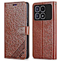Miniatyrbild 1 av 5: AZNS Fodral för Xiaomi Redmi K70 Ultra Anti-Scratch PU Läder Ställ Plånbok Telefonskydd Multicolor Style A