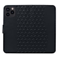 Miniatyrbild 5 av 5: För iPhone 15 Pro Skal PU Läder Präglat Ställ Plånbok Telefonfodral Multicolor Style A