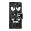 Miniatyrbillede 2 af 5: Mønstertryk Kryds Tekstur Læder Wallet Stand Case til Samsung Galaxy S21 FE Cover Multicolor Style C