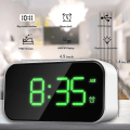 Miniatyrbillede 3 af 5: Digitalt Vækkeur Til Soveværelser, Sengelampe Med 6 Lysstyrkeniveauer, Snooze (hvidt Udseende+