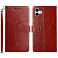 Miniatyrbillede 1 af 5: Til Samsung Galaxy A05 4G Etui Y-formet Linje Præget Læder Wallet Telefon Cover Multicolor Style C