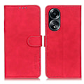 Miniatyrbillede 1 af 5: KHAZNEH Til Oppo A78 4G Anti-Ridse Shell Wallet Telefon Cover Retro Tekstur PU Læder Stand Case Multicolor Style C