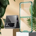 Pikkukuva 2 / 5: GKK Samsung Galaxy Z Flip4 5G Airbag TPU Läpinäkyvä Puhelinkotelo Käännettävä Suojus Multicolor Style A