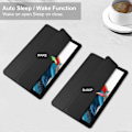 Pikkukuva 2 / 5: Kirkas takakansi Samsung Galaxy Tab A9+ PU+TPU+Akryyli tablettikotelolle kynäpaikalla Multicolor Style A