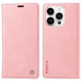 Miniatyrbillede 1 af 5: Til Iphone 15 Pro Max Hud-berørings PU Læder Shell Wallet Stand Telefon Cover Pink