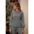 Miniatyrbillede 1 af 4: Dame 2023 Vinter Pullover Sweater Afslappet Langærmet Rund Hals Løs Tyk Strikket Jumper Toppe Bluse Grey Large