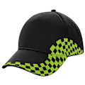 Miniatyrbillede 1 af 2: Beechfield Unisex Grand Prix Baseball Cap Én Størrelse Sort/Lime G Black/Lime Gr Black/Lime Green One Size