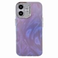 Pikkukuva 1 / 5: iPhone 16 Plus -kuori Silikoni+PC IMD Lasertekstuuri Matta Puhelinkuori - AK6 Multicolor AK3