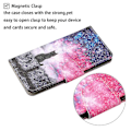 Miniatyrbilde 3 av 5: Fargerikt mønstertrykk PU-lær telefonstativ deksel med stropp for Samsung Galaxy A12 Multicolor Style I
