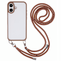 Miniatyrbild 1 av 5: Skal till iPhone 16 TPU+PC Kristallklart Baksidesskydd med Snodd Multicolor Style D